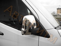 Хром накладки на боковые зеркала заднего вида Mercedes-Benz Sprinter 907 Европеец