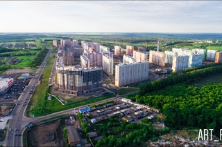 Проспект А. Дериглазова (лето 2017). Аэросъемка. Курск