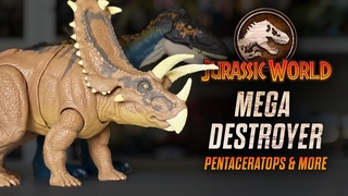 TOY UNBOXING: Jurassic World Mega Destroyer Pentaceratops + More 4K Review /