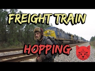 ILLEGAL Hopping Freight Trains! | ADVENTURE KATZ