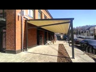 Пергола Decolife для террасы кофейни, Казань