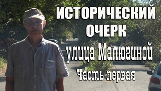 Проект Исторический очерк. Улица Малюгиной. Часть первая.