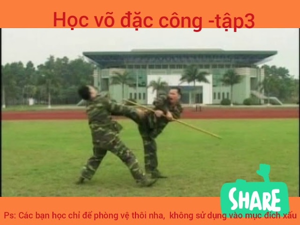 Học võ tự vệ tập 3, đặc công việt nam ( Vietnamese