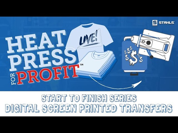 Heat Press for Profit: Digital Screen Printed