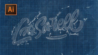 Speed Art | Digitizing of Hand Lettering in Adobe Illustrator | Alex Sarell