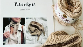 Sophie Scarf by Petite Knit (icord edging)- Finishing