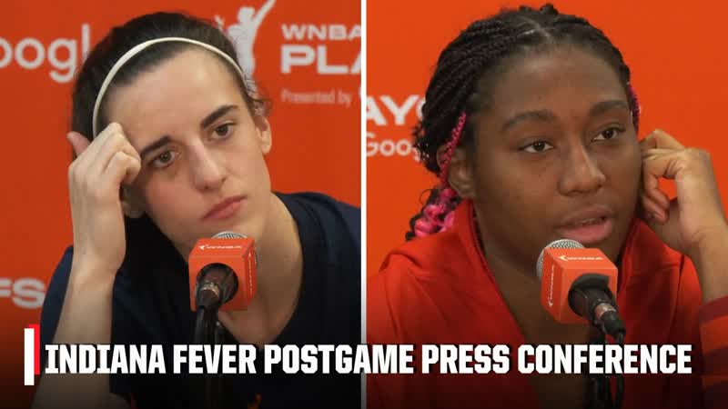 FULL Caitlin Clark and Alyiah Boston postgame press conference after Game 2 loss, WNBA on