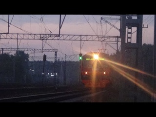 Электропоезд ЭД4М-0156+ЭД2Т-0037 сообщением Александров - Москва
