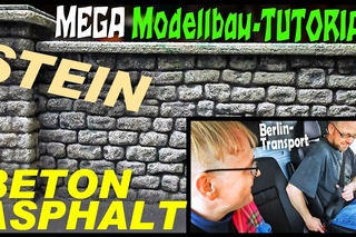 MEGA Modellbau-TUTORIAL: Beton, Asphalt, Stein | Moba-Verladung fr Berlin #kunstmichiworld 014