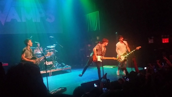 The vamps performing Last Night at Gramercy