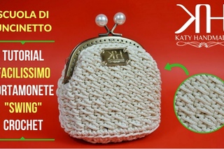 TUTORIAL PORTAMONETE UNCINETTO CLIC CLAC SWING - CROCHET FACILE ● Katy Handmade