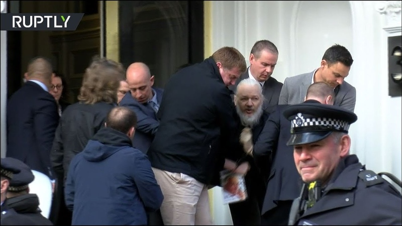 EXCLUSIVE: Assange arrested escorted out of Ecuadorian