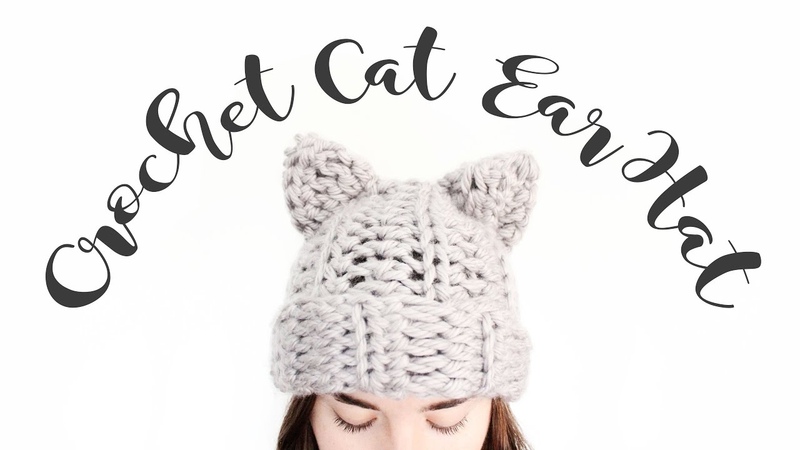 Crochet Cat Ear Hat, , Step by Step Crochet Tutorial, , Veronica