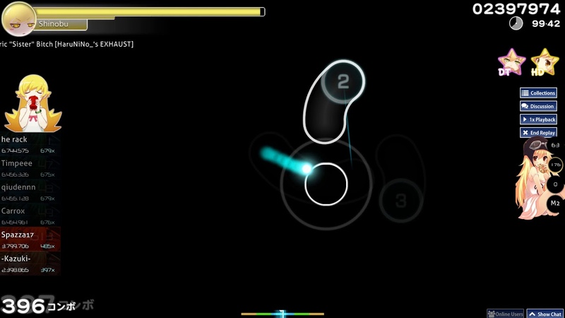 osu , Kazuki , t+pazolite Electric Sister Bitch Haru Ni No s EXHAUST + HD, DT FC