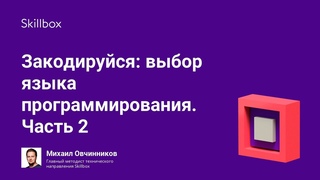 Закодируйся: выбор языка программирования. Часть 2