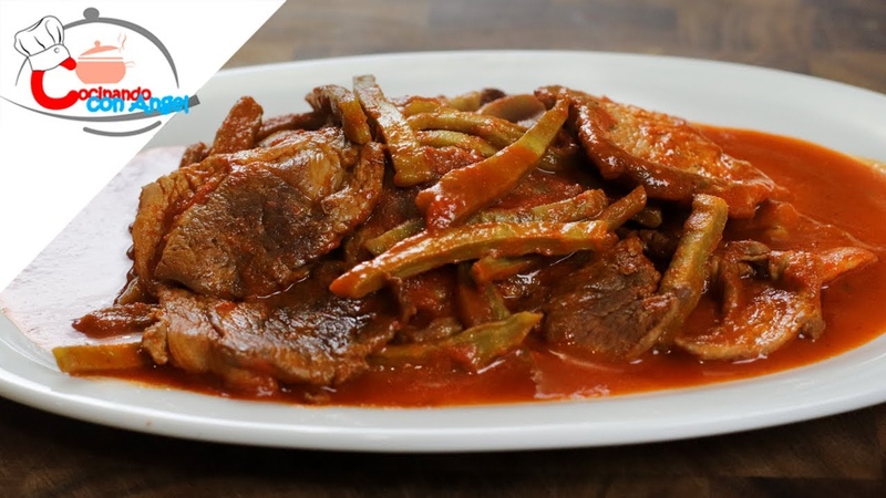 Bistec con Nopales en Chile Rojo FÁ