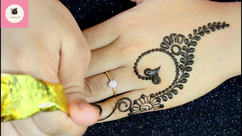 2019 Mehndi Design, Simple Mehndi Design Back Hand, New Easy Simple Mehndi Design, HENNA