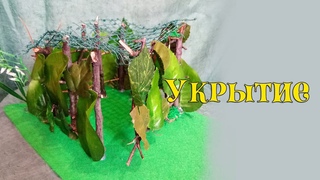 Поделка на  23 февраля. Самолет с укрытием. Часть 1. Маскировочное укрытие.