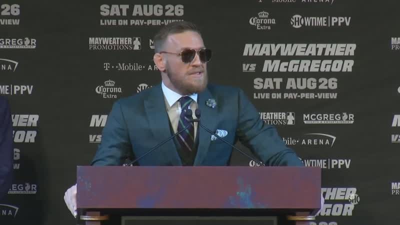 Conor Mc Gregor says Floyd Mayweather will not last two rounds,