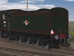 BR Gresley P2 2007 Tender Green BR Late Crest + Green Wheels