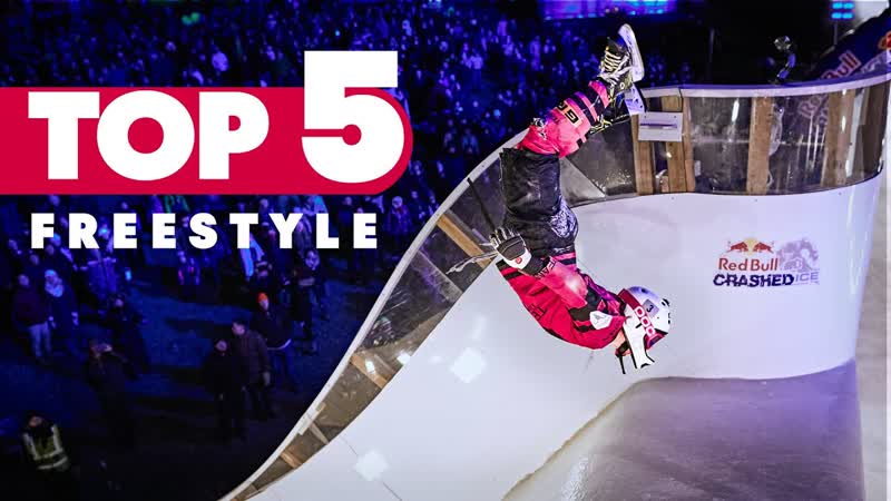 Top 5 Crashed Ice Freestyle Tricks, Red Bull Top