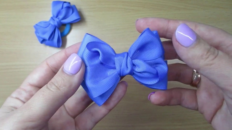 Лёгкие бантики из репса 2, 5см, Украшения, МК Канзаши, Light rep bows