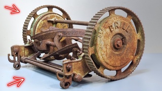 105 Years Old Push Reel Mower Restoration - Why Did People Stop Using These