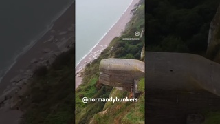 Incredible overhanging WW2 observation bunker in Heuqueville, Normandy #ww2 #normandy #dday80