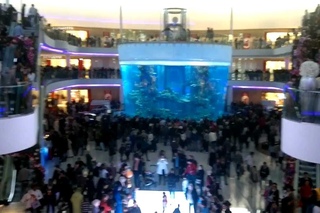 Morocco Mall - Hall de l’aquarium - Dalle lumineuse